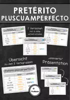 Vorschau - Präsentationen/Tafelbilder - Pretérito pluscuamperfecto - Präsentation - Deckblatt