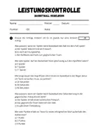 Vorschau - Test - Basketball ⎮ Regelwerk - Leistungskontrolle (4 Tests für Klasse 5-12) - Seite 3