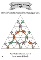 Aperçu - Jeux - Casse-tête en triangle - lapin (jeu de réflexion) - Page 1