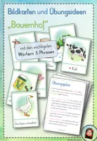 Vorschau - Poster - Bildkarten und Übungsideen "Bauernhof" - D, DaZ, DaF - Deckblatt