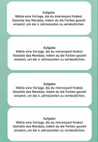Vorschau - Arbeitsblätter - Kunstunterricht: Jahreszeiten-Mandala - Seite 1