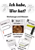 Vorschau - Spiele - Ich habe ..., Wer hat ....? Spiel Technikunterricht - Deckblatt