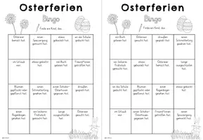 Vorschau - Arbeitsblätter - Bingo Osterferien - Seite 2