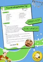 Vorschau - Anderer Materialtyp - Rezept: "Pizza mit selbstgemachtem Teig" (AES / Hauswirtschaft / Nahrungszubereitung) - Deckblatt