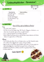 Vorschau - Anderer Materialtyp - Rezept: "Weihnachtsplätzchen Bärentatzen" (AES / Hauswirtschaft / Nahrungszubereitung) - Seite 1