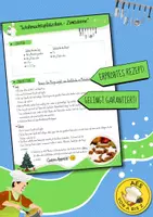 Vorschau - Anderer Materialtyp - Rezept: "Weihnachtsplätzchen Zimtsterne" (AES / Hauswirtschaft / Nahrungszubereitung) - Deckblatt