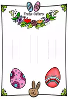 Vorschau - Mal- und Bastelvorlagen - Pop-Up Karte Ostern, Osterkarte, Osterbasteln, Ostergeschenk - Seite 3