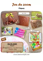 Aperçu - Apprentissages en autonomie - Jeu du zoom - Pâques - Page de couverture