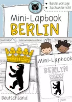 Vorschau - Arbeitsblätter - Mini-Lapbook Berlin | Bundesländer Deutschland | Bastelvorlage - Deckblatt