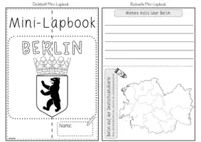 Vorschau - Arbeitsblätter - Mini-Lapbook Berlin | Bundesländer Deutschland | Bastelvorlage - Seite 2