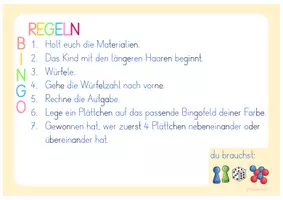 Vorschau - Arbeitsblätter - Bingo: Addition bis 100 mit Zehnerübergang Mathematik - Seite 2