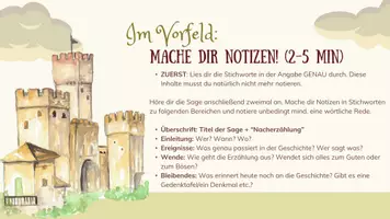 Vorschau - Präsentationen/Tafelbilder - Eine Sage nacherzählen - Präsentation - Seite 3