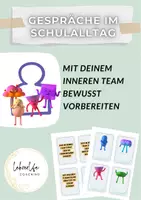 Vorschau - Mal- und Bastelvorlagen - Gespräche im Schulalltag bewusst vorbereiten inneres Team - Deckblatt