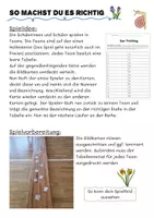 Vorschau - Arbeitsblätter - Sport: Ausdauer - Spiel zum Thema Frühling - Seite 1