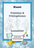 Vorschau - Mal- und Bastelvorlagen - Ausmalbilder: Frühblüher & Frühlingsblumen - Deckblatt