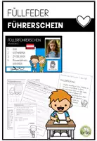 Vorschau - Arbeitsblätter - Füllfederführerschein - Füllfeder Führerschein - Deckblatt