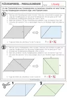 Vorschau - Arbeitsblätter - PARALLELOGRAMM - Flächenformel (Arbeitsblatt + Tafelmaterial) - Seite 3