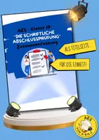 Vorschau - Anderer Materialtyp - Cover zur Einheit: "Die schriftliche Abschlussprüfung (Zusammenfassung aller Prüfungsthemen)" - Deckblatt