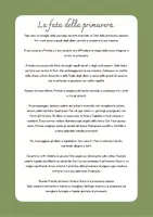 anteprima - Altro tipo di materiale - Fata della primavera racconto per bambini - Pagina 1