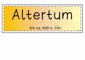 Vorschau - Präsentationen/Tafelbilder - Epochen Einteilung für den Zeitstrahl (Altertum, Mittelalter, Neuzeit) - Seite 1