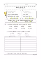 Vorschau - Arbeitsblätter - Wörter mit h (silbentrennendes h, Dehnungs-h) - Seite 1