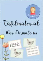 Vorschau - Präsentationen/Tafelbilder - Tafelmaterial 10er Einmaleins/10er Reihe - Deckblatt