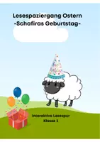 Vorschau - Arbeitsblätter - Interaktive Lesespur Ostern "Schafinas Geburtstag" (PDF) - Deckblatt