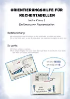 Vorschau - Mal- und Bastelvorlagen - Mathe: Orientierungshilfe für Rechentabellen Klasse 1 - Seite 1