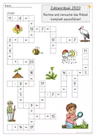 Vorschau - Arbeitsblätter - Rechenrätsel ZR20, Frühling, Klasse 1 - Seite 3