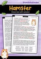 Vorschau - Arbeitsblätter - Hamster - Cloze with solution - Animals (English) - Deckblatt