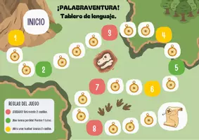 Vista previa - Juegos / Gamificación - Tablero LENGUAJE "Palabraventura" - Portada