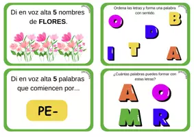 Vista previa - Juegos / Gamificación - Tablero LENGUAJE "Palabraventura" - página 1