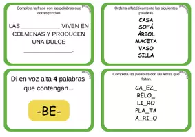 Vista previa - Juegos / Gamificación - Tablero LENGUAJE "Palabraventura" - página 3