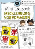 Vorschau - Arbeitsblätter - Mini-Lapbook Mecklenburg-Vorpommern | Bundesländer Deutschland | Bastelvorlage - Deckblatt