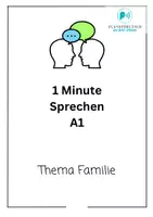 Vorschau - Unterrichtsreihen - A1_SPRECHEN_Thema:Meine Familie_8_DIALOGKARTEN - Deckblatt