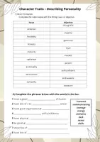 Vorschau - Stundenentwürfe - Character Traits - Describing Personalities B1 Level - Deckblatt