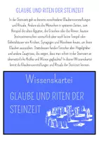 Vorschau - Stationenlernen - Wissenskartei - Glaube und Riten in der Steinzeit - Seite 2