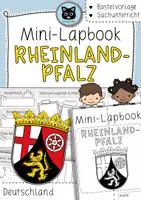 Vorschau - Arbeitsblätter - Mini-Lapbook Rheinland-Pfalz | Bundesländer Deutschland | Bastelvorlage - Deckblatt