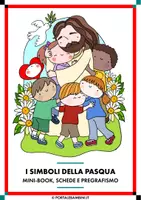 anteprima - Flashcard - I simboli della Pasqua - Mini-book, scheda e pregrafismo - Pagina di copertina