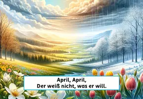 Vorschau - Präsentationen/Tafelbilder - April April Bildkarten Gedicht - Seite 2