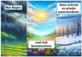 Vorschau - Präsentationen/Tafelbilder - April April Bildkarten Gedicht - Seite 3