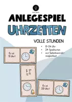 Vorschau - Spiele - Anlegespiel - Die Uhr - Volle Stunden - Deckblatt