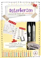 Vorschau - Arbeitsblätter - Ostern-Kerzen gestalten und verpacken +Frühlingskerzen - Deckblatt