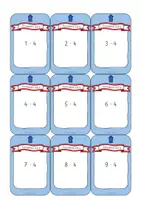 Vorschau - Fördermaterial/Inklusion - Rechenkarten / Wendekarten Einmaleins (1x1) Viererreihe (z.B. als Begleitmaterial zum Magischen Zylinder von Betzold) - Seite 2