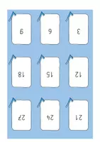 Vorschau - Fördermaterial/Inklusion - Rechenkarten / Wendekarten Einmaleins (1x1) Dreierreihe (z.B. als Begleitmaterial zum Magischen Zylinder von Betzold) - Seite 3