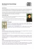 Vorschau - Arbeitsblätter - Die Deutschen Bauernkriege - Infotext und Übungen - Deckblatt