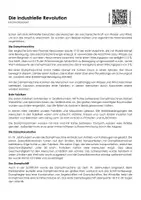 Vorschau - Arbeitsblätter - Die industrielle Revolution - Infotext und Übungen - Seite 1