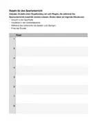 Vorschau - Arbeitsblätter - Arbeitsblatt_Regeln für den Sportunterricht - Deckblatt