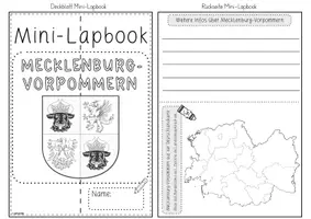 Vorschau - Arbeitsblätter - Mini-Lapbook Mecklenburg-Vorpommern | Bundesländer Deutschland | Bastelvorlage - Seite 2