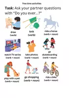 Vorschau - Bildkarten - Flashcards + Übungen (5+): Free Time Activities - Seite 1
